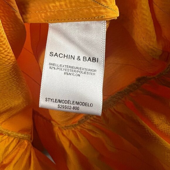 Sachin & Babi Reece Skirt in Mango orange colorful vibrant full skirt size 10 - Picture 11 of 12